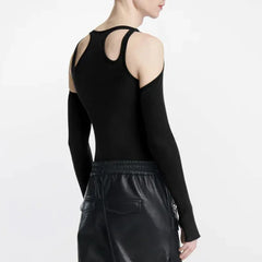 Men's Cut-Out Sexy Stretch Skinny T-Shirt