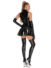 Ultra-Shine PVC Fetish Mini Dress Club