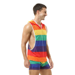 Rainbow Gym Men's Tank Top Set