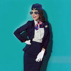 Flight Crew Stewardess Essentials Set