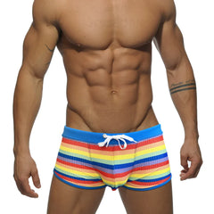Rainbow Square Cut Swim Trunks