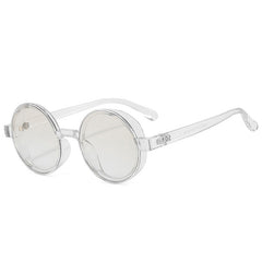 Retro Round Punk Sunglasses