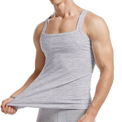 Solid Color Threaded Cotton Tank Top