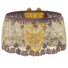 Lace Skirted Sissy Thong With High Waist