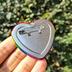 Asexual Pride Heart Badge