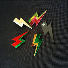 Glitter Lightning Acrylic Stud Earrings