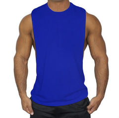 Men's Solid Color Sports Fitness Vest