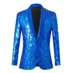 Men's Festival Laser Glitter Blazer