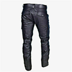 PU Leather Biker Pants