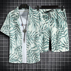 Party Life Short Sleeve Shirt + Shorts (2 Piece Outfit)