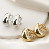 No Piercing, No Problem Champagne Clip-On Earrings