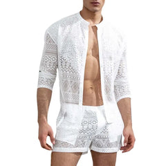 Geometric Allure Lace Set for Men