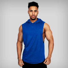 Men's Hooded Fitness Racerback Vest
