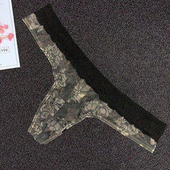 Floral Lace Thong