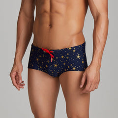 Starry Night Low Waist Swim Trunks