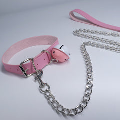 Adjustable Choker Collar With Leash