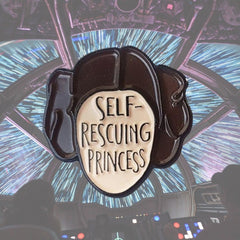 Self-Rescuing Princess Enamel Pin