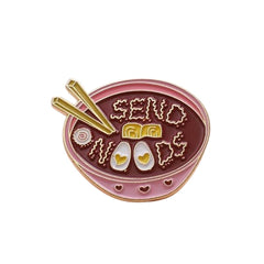 Send Noods Enamel Pin