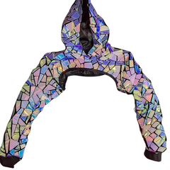 Sequin Shimmer Men's Hooded Clubwear Outfit
