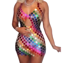 SequinSizzle Disco Mini Dress