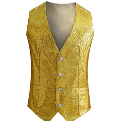 Sequin V-Neck Pride Vest