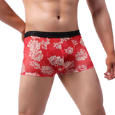 Sexy Floral Lace Underwear Boxer Briefs