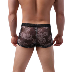 Sexy Floral Lace Underwear Boxer Briefs