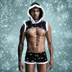 Sexy Gay White Christmas Costume