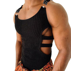 Sexy Side Hollow Knitted Pit Strip Vest