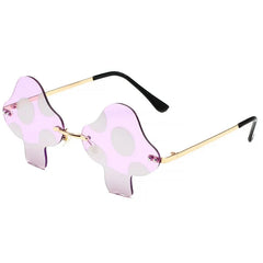 Fun Guy Mushroom Rimless Sunglasses