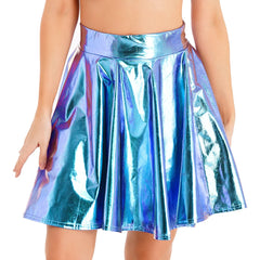 Metallic Queer Mini Skirt