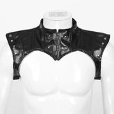 PU Leather High Collar Kink Harness