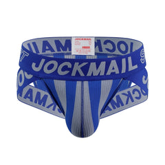 JOCKMAIL Striped & Strapped Briefs