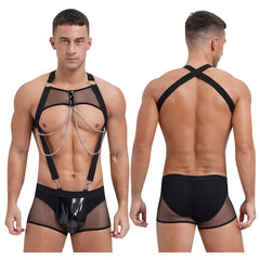 Catch Me Mesh Men's Fishnet Bodysuit