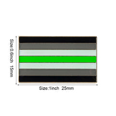 Agender Pride Flag Enamel Pin