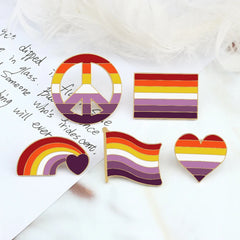 Lesbian Enamel Pins Collection