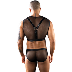 Sheer Dom Mesh Harness Costume