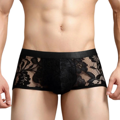 Sheer Temptation Lace Boxers for Men