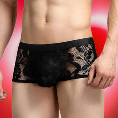 Sheer Temptation Lace Boxers for Men