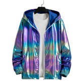 Shimmer Rave Ultra-Thin Holographic Jacket