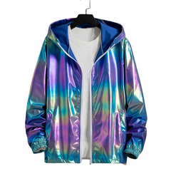 Shimmer Rave Ultra-Thin Holographic Jacket