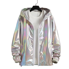 Shimmer Rave Ultra-Thin Holographic Jacket