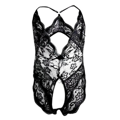 Sissy Lace Bodysuit Leotard for Men