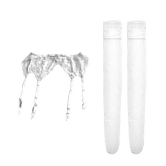 Sling Stockings + Men's Lace Garter Belt Combo