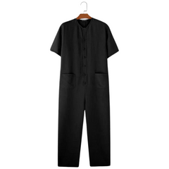 Solid Colour Romper Overalls