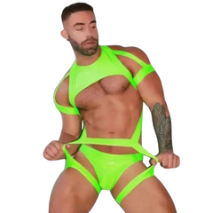 Solo Gogo Sensation: Fluorescent Vest and Briefs Set