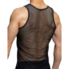 Sporty Mesh Breathable Tank Top