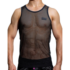 Sporty Mesh Breathable Tank Top