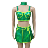 Stage Ready Fluorescent Rave Go-Go Costume