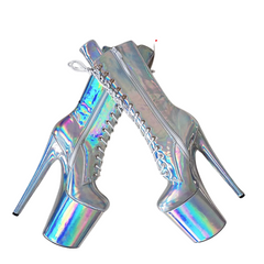 Stand Out Holographic Platform Heels